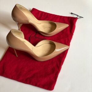 Iriza pointed toe patent calf leather heel 100mm